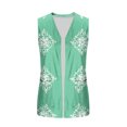 thumbnail image 5 of Vmvidoty Women's Floral Print Sleeveless Cardigan Loose Cover Up Casual Blouse Tops 2026 Green L, 5 of 7