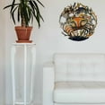 thumbnail image 3 of 24-Inch Painted Crabs Metal Wall Art Croix des Bouquets, 3 of 4