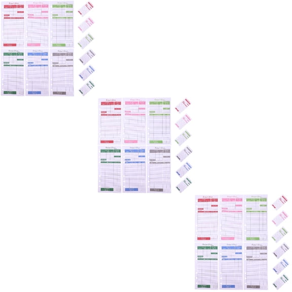 unbranded 36 Sheets Budget Expense Recording Budget Sheets Business Budget Sheets Binder Refills