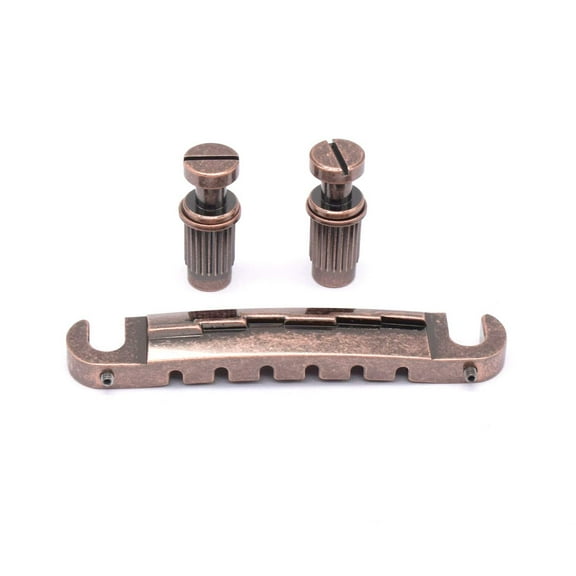 KD By AxLabs LP Junior Style Wrap-Around Bridge With Compensated Top - Antique Bronze