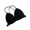 thumbnail image 3 of Sujetador Inalámbrico Transpirable Hacer subir Bralette Hilo De Algodón Sexy Ropa Interior Con Hebilla Frontal, Negro kenally AP001473-06B, 3 of 7