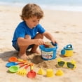 thumbnail image 1 of YWIYIUD 14PCS Practical Summer Beach Toys Includes Shovel Sand Bucket and Cute Model Portable and Durable Beach Toys for Adults and Teens Beach Outdoor Activities, 1 of 4