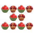 thumbnail image 4 of Mini Fruit Baskets Decorative Fruit Basket Crafts For DIY Projects 2.2X2CM Multi Color 10Pcs, 4 of 5