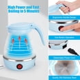 thumbnail image 4 of Hervidor eléctrico de viaje PAHTTO plegable de 600 ml con cuenco y tazas, 4 of 9