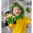 thumbnail image 7 of DolliBu Super Soft Sitting Bee Stuffed Animal with Green Plush Shamrock, Cute Green Shamrock Plush, Fun St Patricks Day Stuffed Animal Bee, Good Luck St Patricks Day Toys for Kids, Baby - 7 Inches, 7 of 7