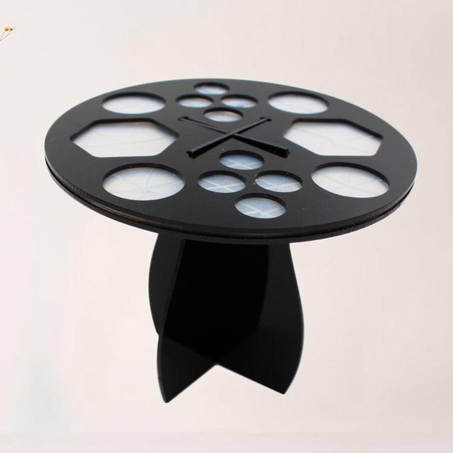 HEALEEP 1Ud Organizador De Brochas De Maquillaje Acrílico Negro Para Y Almacenamiento Fácil