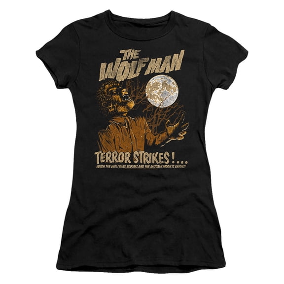 Universal Monsters Terror Strikes S/S Junior Women's T-Shirt Sheer Black