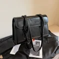 thumbnail image 3 of Bolsos de hombro de moda con bolsillo con solapa sólida y compartimento interior con cremallera de PU para mujer 2024 Bolsos de alta calidad para mujer, 3 of 5