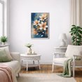 thumbnail image 3 of Framed Canvas Wall Art White Blossom Abstract Floral Print for Living Room Decoration - 24"x36" WHITE, 3 of 8