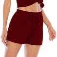 thumbnail image 4 of DAFPZW Cotton Pajama Shorts for Women Soft Sleep Shorts Casual Elastic Waist Pj Bottoms with Drawstring & Pockets, 4 of 7