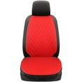thumbnail image 2 of Open Box ISFC INSURFINSPORT Leather Front Inside Car Seat Cover, Black and Red, 2 of 7