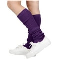 thumbnail image 2 of Bonixoom 1 Pair Socks for Women Summer Fashion Knee-High Soft Tube Socks Purple, 2 of 9