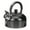 Black, variant on Stainless Steel Whistling Tea Kettle with Wooden Handle - 3L Black
