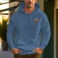 thumbnail image 5 of Men's 100% Cotton Sloth Pattern Hoodie 450g Thick Pocket Hood, 5 of 13