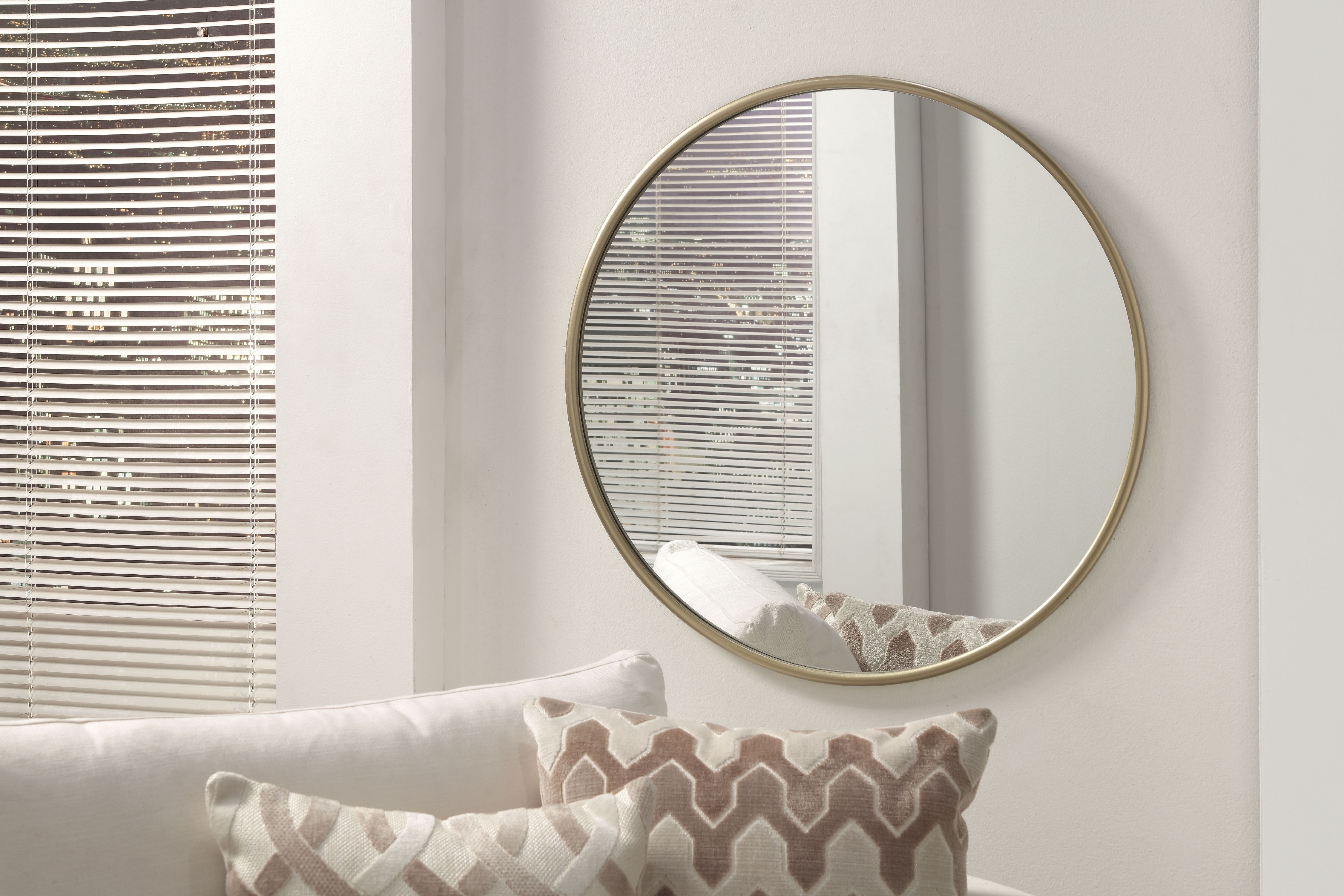 Martin Svensson Home 30" Gold Framed Round Wall Mirror