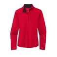 thumbnail image 3 of Port Authority Ladies Silk Touch Performance 1/4-Zip LK584, 3 of 4