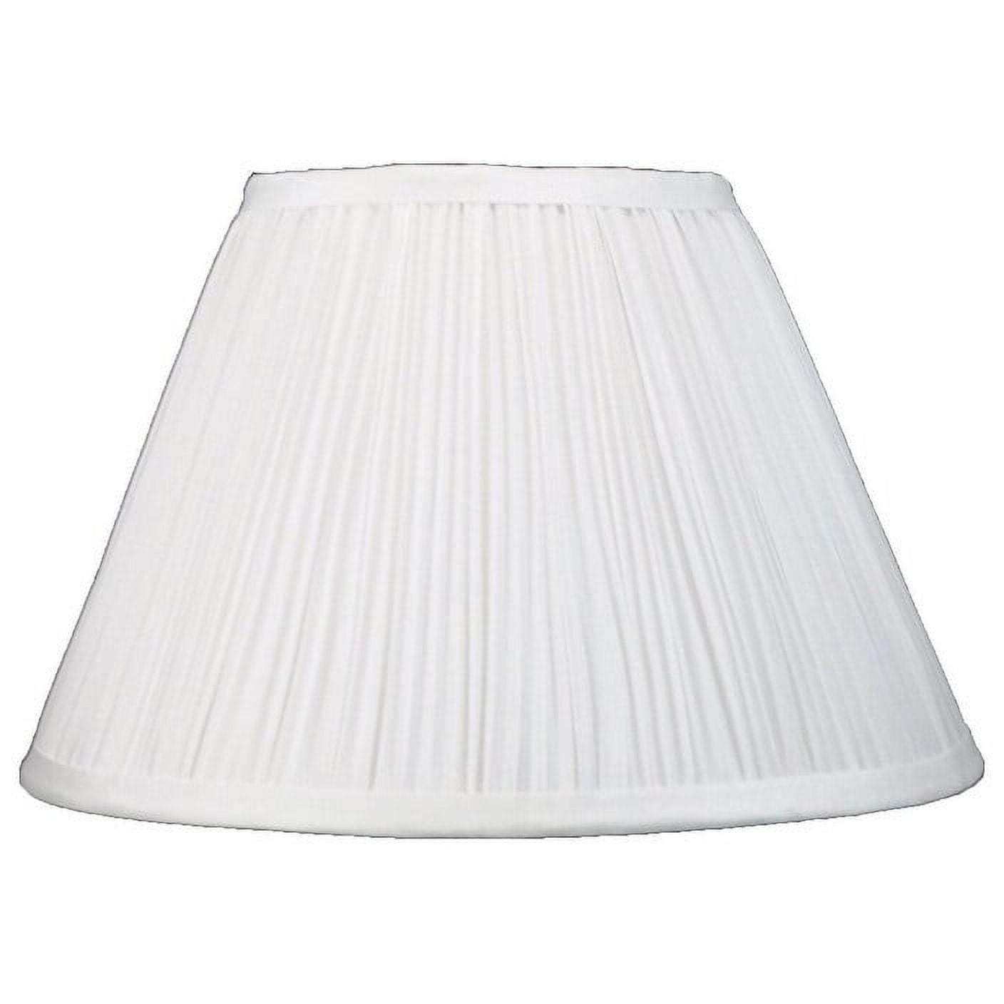 Urbanest Faux Silk Mushroom Pleated Lamp Shade, 8x16x10", Black