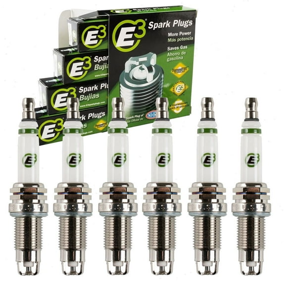 6 pc E3 Spark Plugs compatible with Dodge Journey 3.5L V6 2009-2010