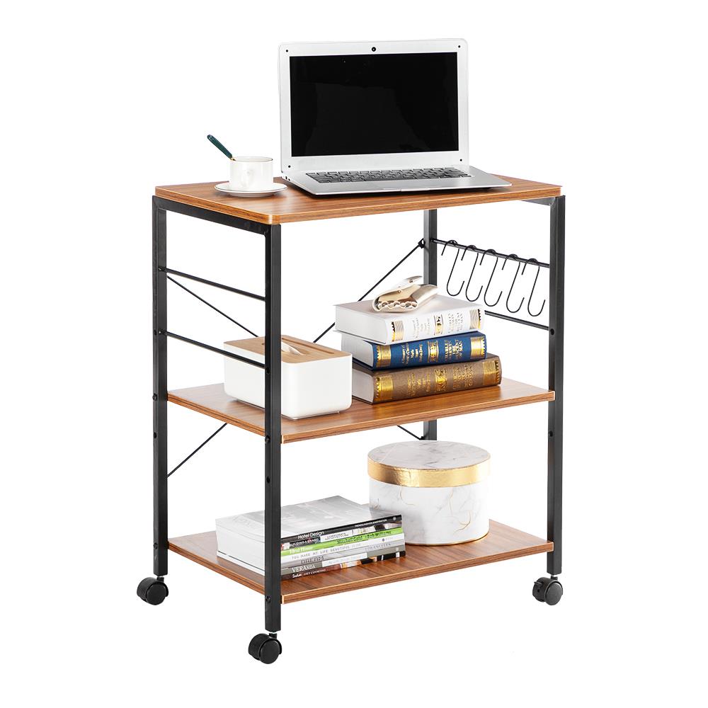 Zimtown 3Tier Microwave Stand with Storage, Kitchen Utility Rolling