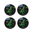 thumbnail image 2 of Balery 4 Pcs Space Dino Cartoon Blackleather Coasters Set, Drink Table Cup Coasters For Living Room Kitchen Coffee Decor, 2 of 9