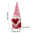 thumbnail image 2 of Valentines Day Gnome Plush Tabletop Ornament,Handmade Mr and Mrs Scandinavian Tomte Elf Doll Decorations for Valentine's Day Gifts, 2 of 3