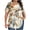 #0119-Beige, variant on Womens Plus Size Tops Short Ruffle Sleeve Shirts Crewneck Pleated Fashion Print Blouses Dressy Casual Fashion Loose Top