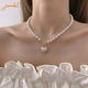 thumbnail image 2 of Cadena De Corazón Hueco Elegante De Perlas De Moda Colgante De Mariposa S Clavícula Para Mujer Gao Jiahui unisex, 2 of 2