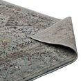 thumbnail image 5 of Modway Enye Distressed Vintage Floral Lattice 5x8 Area Rug in Brown and Silver Blue, 5 of 8