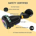thumbnail image 5 of SIMATE 6.5" Hoverboard for Kids，Ages 6+,3 Speed Modes,7.5mph & 7.5 Miles Self-Balancing Wheel Scooter, 5 of 6