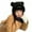 Black, variant on vnanda Winter Cute Bear Ear Warm Hat Women Plush Earflap Beanie Hat Kids Girls Windproof Skull Cap
