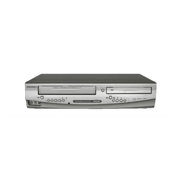 Pre-Owned Sylvania SRD4900 DVD VCR VHS Combo Player - w/ Original Remote, Manual, A/V Cables & HDMI Converter (Good)