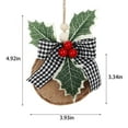 thumbnail image 3 of PEONAVET Christmas Tree Wooden Christmas Tree Hanging Decorations, Ranching Personalized Christmas Home Xmas Tree Window Door Accessories., 3 of 8