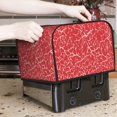 thumbnail image 6 of KLL Beef2 Print 4 Slice Toaster Dust Covers Kitchen Small Appliance Cover with 2 Pockets,Can hold Jam Spreader Knife & Toaster Tongs (12.4 x 10.6 x 8.2), 6 of 6