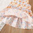 thumbnail image 3 of Vedolay Mini Dress Fancy Flower Girl Dress Girls Holy Communion Dresses for Wedding Pageant,Orange 12-18 Months, 3 of 5