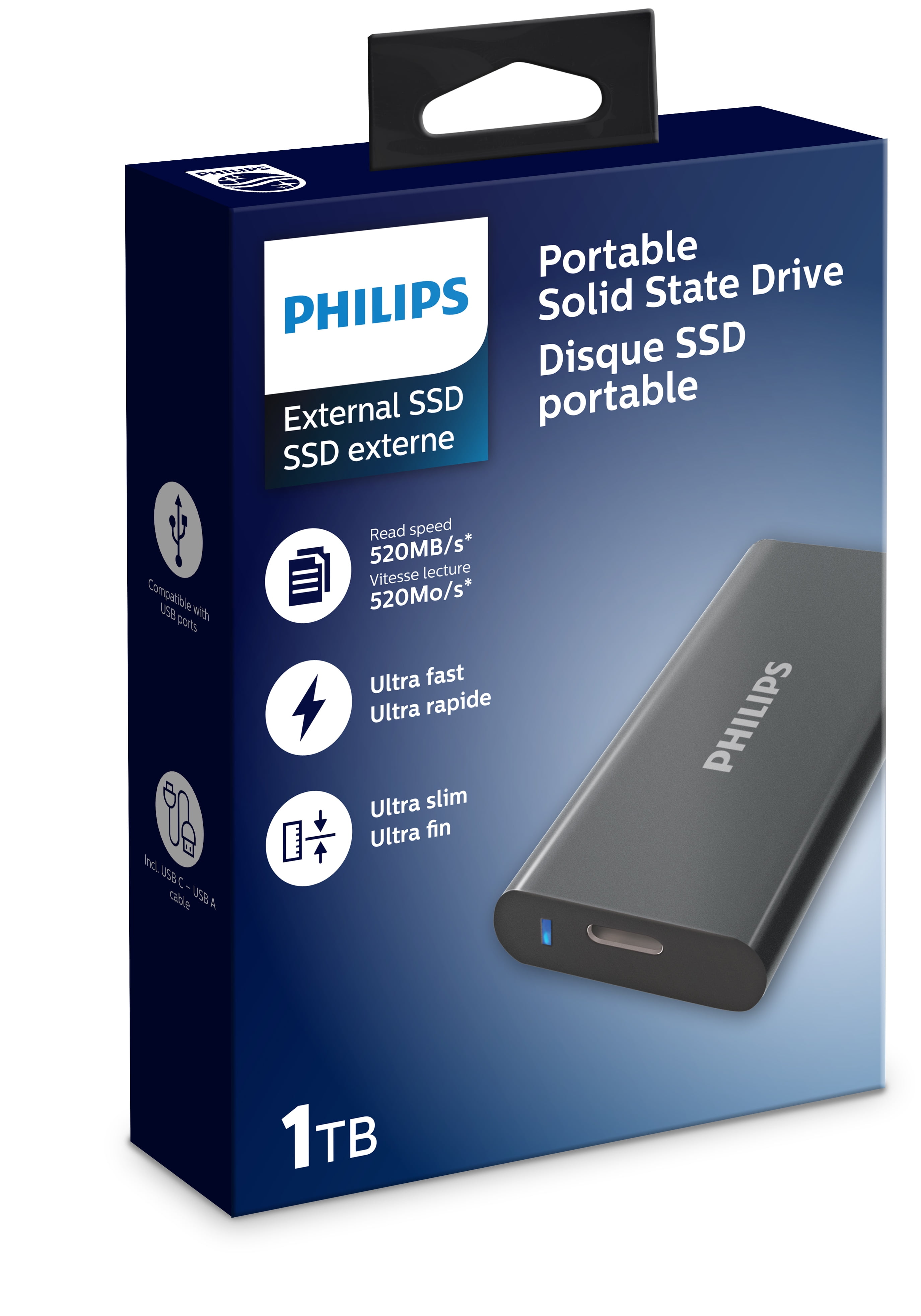 Philips Portable SSD 1TB Ultra Speed - Walmart.com