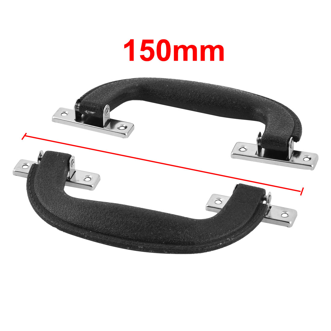 Unique Bargains 150mm Long Luggage Trunk Part Suitcase Side Carrying Pull Handle 5pcs