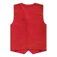 thumbnail image 2 of MSemis Kids Boys Girls Solid Color Volunteer Activities Vest School Journalist Waistcoat Uniform Red XL/13, 2 of 7