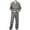 Gray, variant on Nrmvnmi Men Pajama Sets Sleepwear 2024 Soft Cozy Stripe Pajama Sets Collared Neck Long Sleeved Tops And Elastic Wais Pants Pajamas Suits Lightweight Breath Loungewear