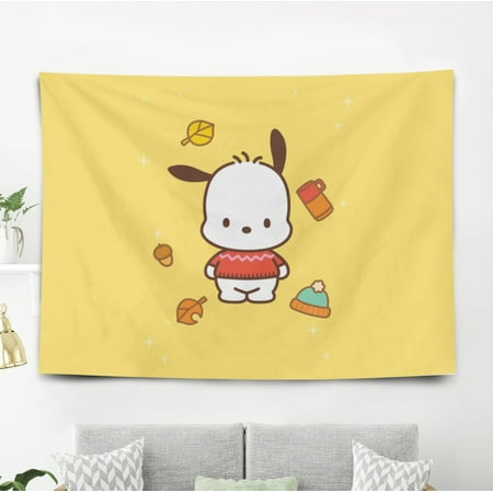 Pochacco Gift Wall Hanging Backdrop for Room Bedroom Girls Fans Background Banner Party Birthday Supplies Decor Hello Kitty