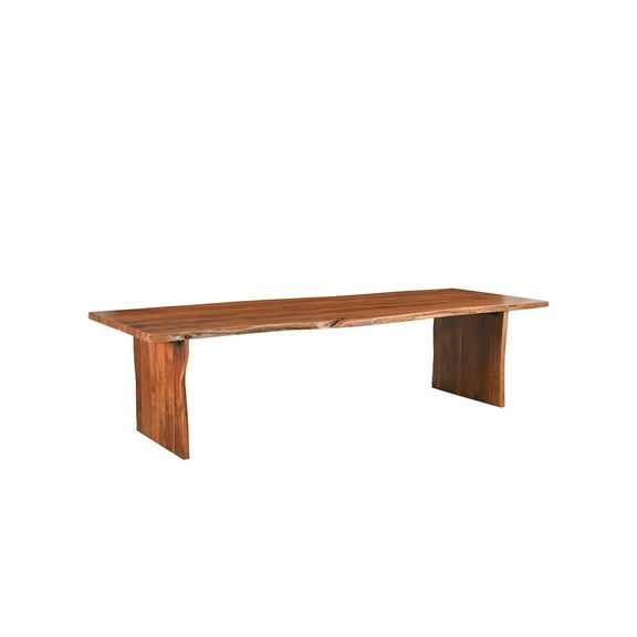 Taran Designs Harper 72" Solid Wood Live Edge Dining Bench in Brown