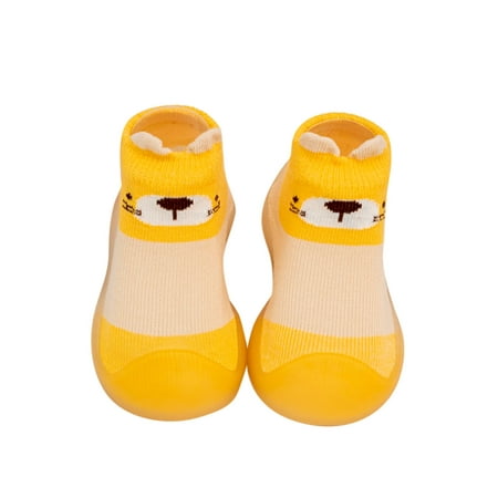 WZHKSN Baby Girls Boys Infant Yellow Soft Sole Casual Shoes 27
