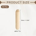 thumbnail image 2 of Uxcell Wooden Dowel Pin Straight Dowel Rods Wood Fluted Dowels Rods for Crafts Furniture DIY Hardwood 1/4"x 13/16" (6mm x 30mm), 2 of 7