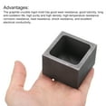 thumbnail image 4 of Gold Silver Graphite ingot mould Crucible for Casting Metal 1.57"x1.57"x1.18" (800g Gold/400g Silver), 4 of 6