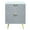 Gray, variant on High Gloss Gray Side Table / Bedroom Night Use / 13"D Drawer Inner Dimension