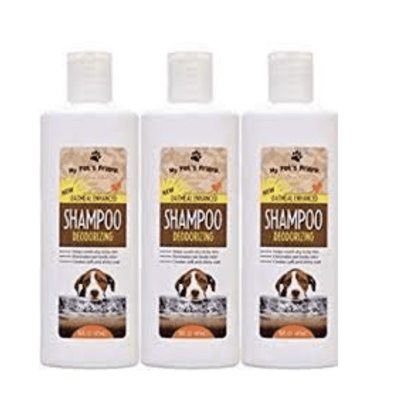 My Pet's Friend (3 Pack) Oatmeal Enhanced Deodorizing Shampoo, 16-oz. Bottles