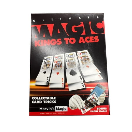 Marvin's Magic Card Tricks - Kings to Aces Card Trick Set