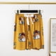 thumbnail image 3 of Pantalones de pijama de seda de algodón Pantalones cortos de verano para mujer Pantalones finos de pierna ancha Prendas de abrigo de algodón artificial Pantalones individuales Pantalones de, 3 of 6