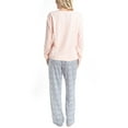 thumbnail image 2 of MUK LUKS Womens Pajama 2-Piece Set, Super Soft Long Sleeve Shirt and Pants, Sweater Weather, Pijama De Mujer, Blush Zig Zag, M, 2 of 6