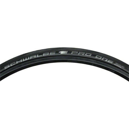 Schwalbe Pro One Tubeless Road Tire, 700x23 Folding Bead Black with One Star Compound and MicroSkin