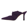 thumbnail image 2 of FSJ Women Graceful Pointed Closed Toe Stiletto Heels Slide Sandals Slip On Backless Mules Wedding Dressy Pump Shoes Size 8 Purple, 2 of 5